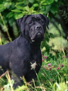 Cane Corso black dog